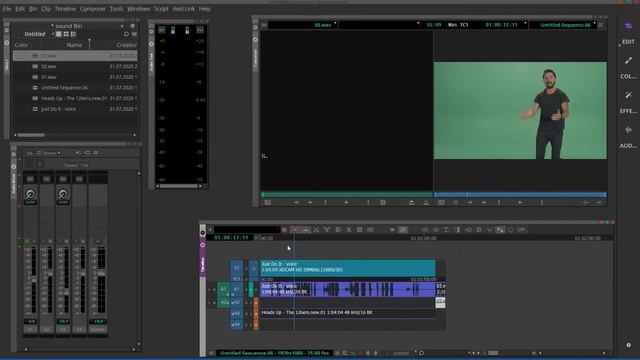 46. Звук в Avid Media Composer ( Учим Avid за 3 дня )