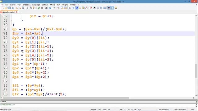 Guass forward interpolation formula implementation in perl смотреть онлайн
