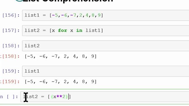 List Comprehension in Python смотреть онлайн