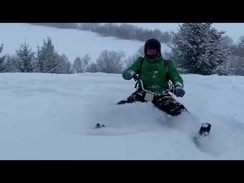 Если снега много то только длинный Ларвен