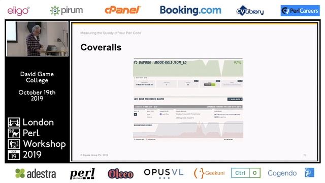 Dave Cross (davorg) - Measuring the Quality of your Perl Code смотреть онлайн