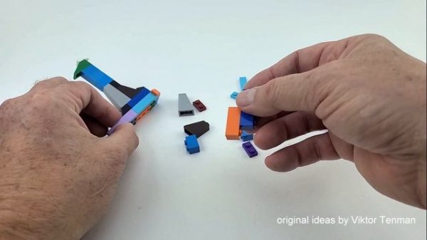 How to build LEGO 10696: 1944 P-38 Lightning USA Aircraft. DIY. Tutorial.