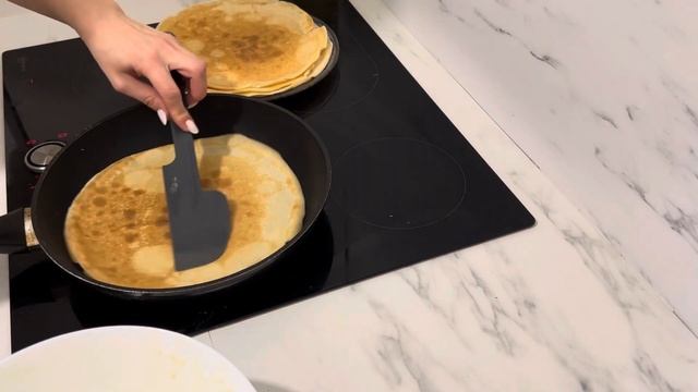 Блинчики на завтрак ?? очень вкусные !