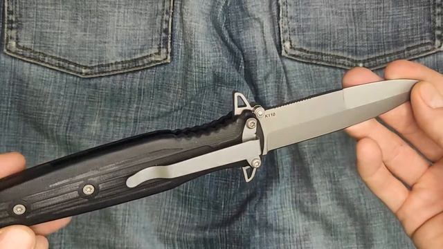 Russian Big Folding knife "Varang" SARO knives (Bohler K110 steel) смотреть онлайн