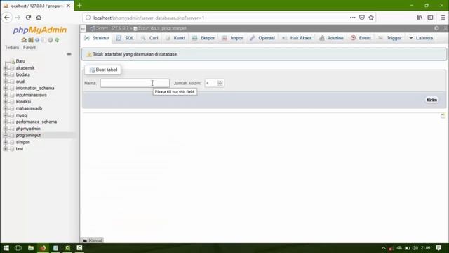 TUTORIAL BUAT PROGRAM INPUT DATA MAHASISWA DENGAN PHP DAN MYSQL ( PART 1 ) смотреть онлайн