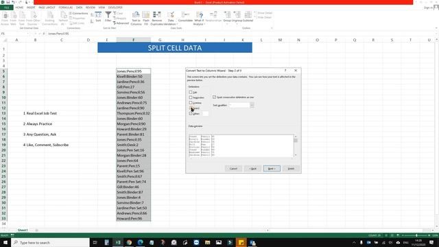 How to Split cells in Excel. split cell into multiple rows.Urdu & Hindi.Excel formulas and function смотреть онлайн