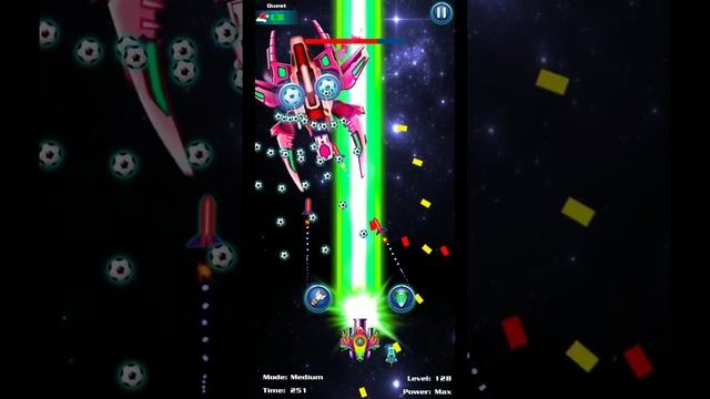 Level 128 Alien Shooter Campaign Medium #GalaxyAttack #AlienShooter