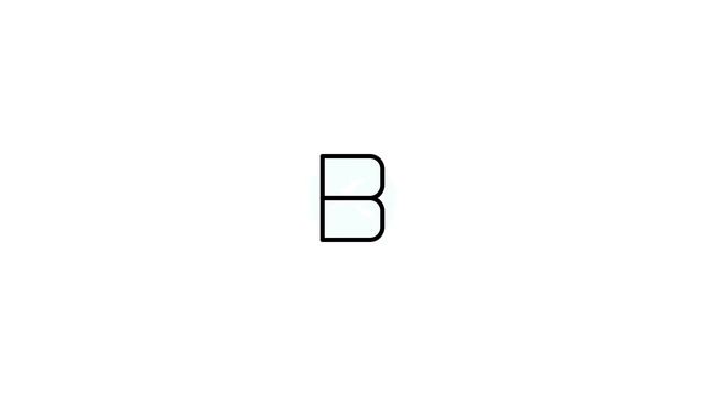 B alphabet Lottie JSON animation смотреть онлайн