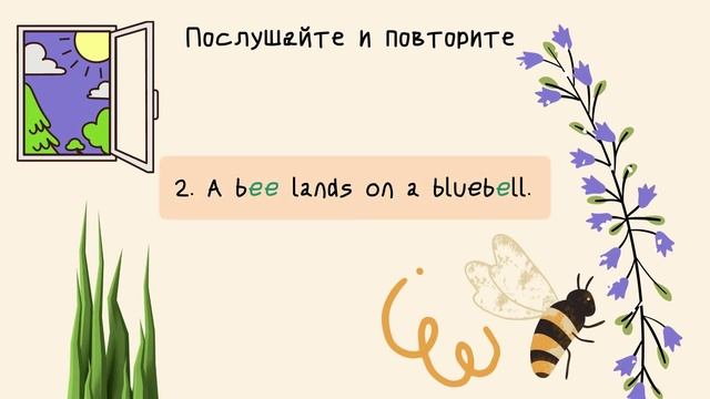 Урок английского языка. Буква E (звуки /i:/ и /e/) смотреть онлайн