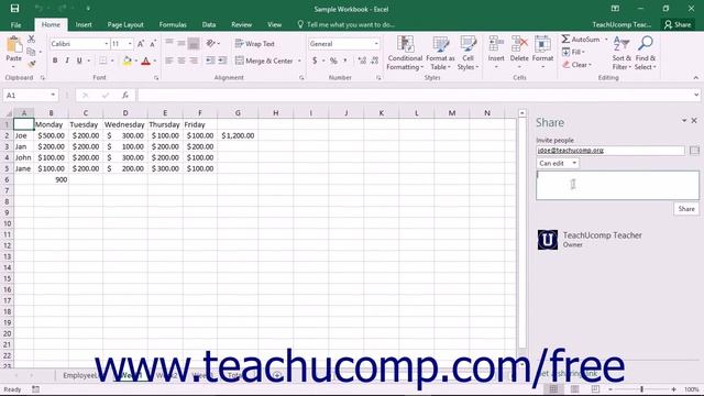 Excel 2016 Tutorial Simplified Workbook Sharing Microsoft Training Lesson смотреть онлайн