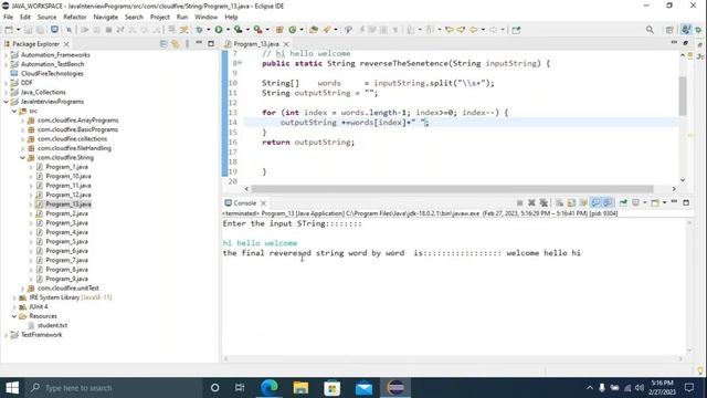 Session_6: Java Interview Programs смотреть онлайн