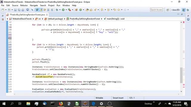 Making A Stock Price Prediction Or Estimate With WEKA -  9th Video