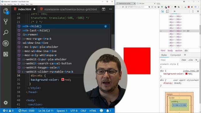 CSS Grid - szachownica - kurs front-end zaawansowany - bonus 9 смотреть онлайн