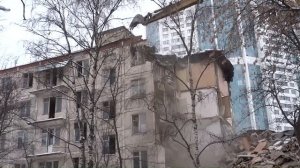 Снос пятиэтажки на Рублёвке