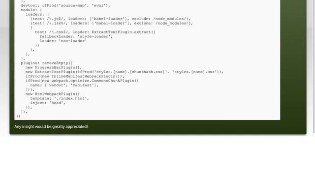 Webpack config object validation error: "loader" must be a string смотреть онлайн