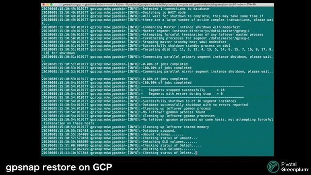 Pivotal Greenplum GCP Cloud Native Features смотреть онлайн