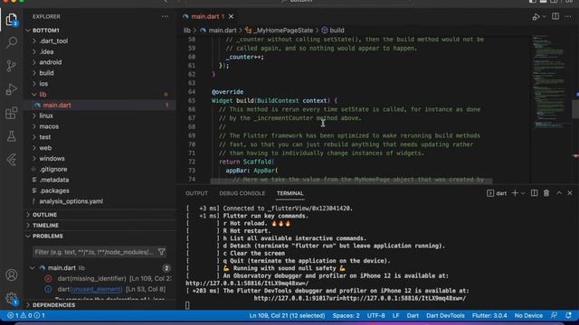bottom navigation bar flutter with easy example смотреть онлайн