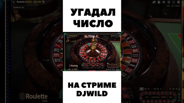 Угадал число в рулетке на стриме DJWILD смотреть онлайн
