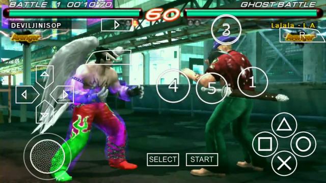 TEKKEN 6 PSP |DEVIL JIN COMBO ATTACKS. смотреть онлайн