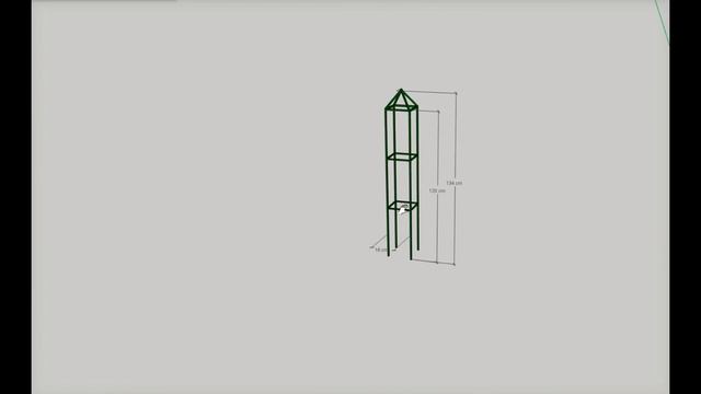 Металлическая опора для розы, колонна смотреть онлайн