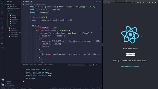 Getting started with React and ViteJS смотреть онлайн