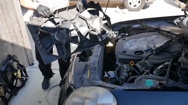 ? Infiniti G35 Overheating so I replaced the Cooling / Radiator Fans Easy FIX 350z Compatible смотреть онлайн