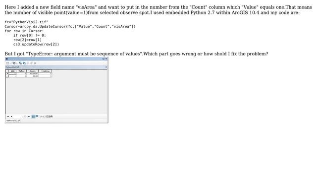 GIS: How to put value from different fields using Python? смотреть онлайн