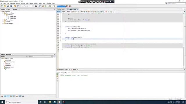 Automatic Logout System in a Java Swing Application смотреть онлайн