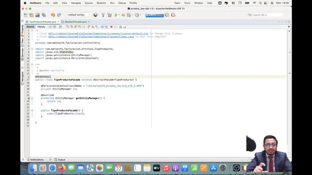 Curso Jakarta EE con Netbeans - Sesión Nro5. Crear EJB Session Bean -Stateless para Operaciones CRU смотреть онлайн