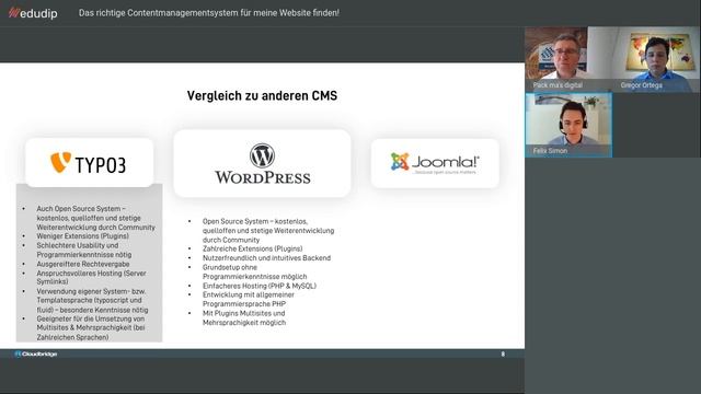 Webinar: Das richtige Contentmanagementsystem (CMS) für meine Webseite finden смотреть онлайн
