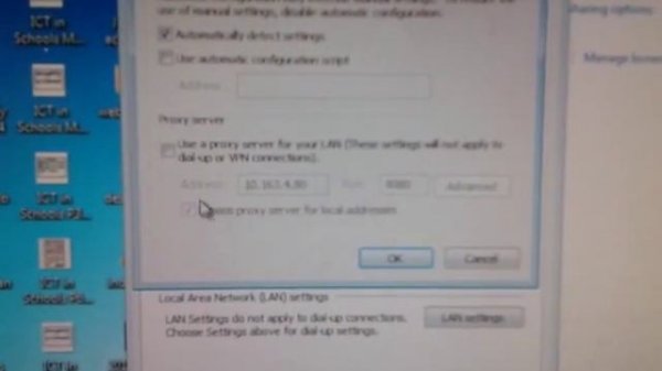 Changing Proxy Settings Windows 7