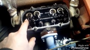 Установка китайского карбюратора на двигатель СК-12 (УД-25)  ХТЗ Т-012 ( часть 2)