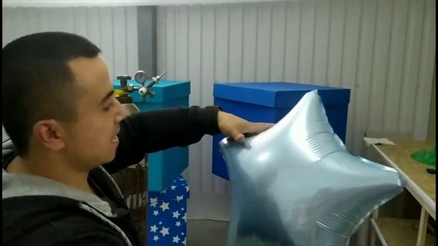 Как надувать шары из фольги смотреть онлайн