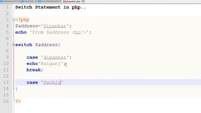 Beginner php oop part 8 switch statement смотреть онлайн