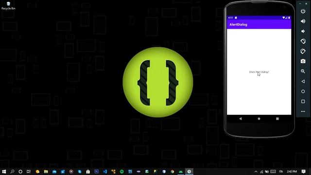 AlertDialog App (Android Studio) смотреть онлайн