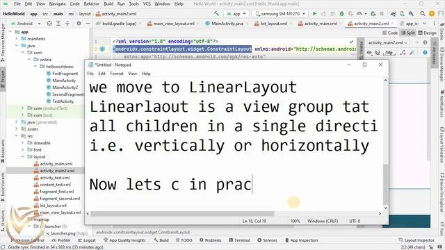 Android Studio Tutorial: How To Use Linear Layout In Android Studio | #learnvibes #android смотреть онлайн