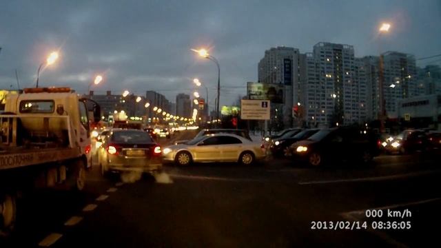 Перекрытие полосы Пятницкого шоссе смотреть онлайн