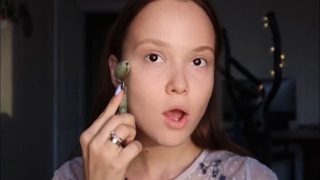 Массаж нефритовым роллером || Уход в домашних условиях || смотреть онлайн