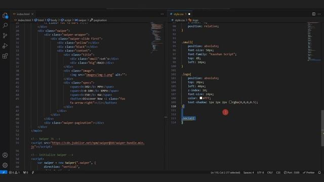 ?Build A Creative Animated Website Using HTML CSS GSAP & Swiper JS?? смотреть онлайн