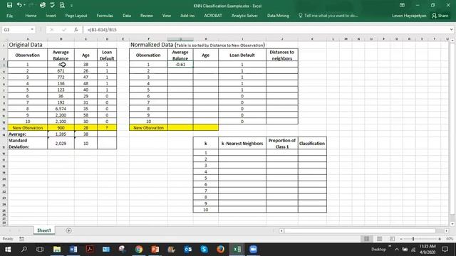 BUSA 6315: KNN Classification in Excel смотреть онлайн