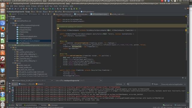 Android Parse Tutorial- Meal Spotting Material Remake смотреть онлайн