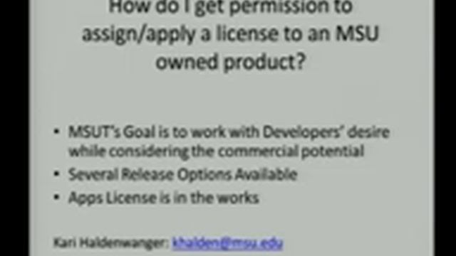 Open Licenses and Web/Code Development at MSU смотреть онлайн