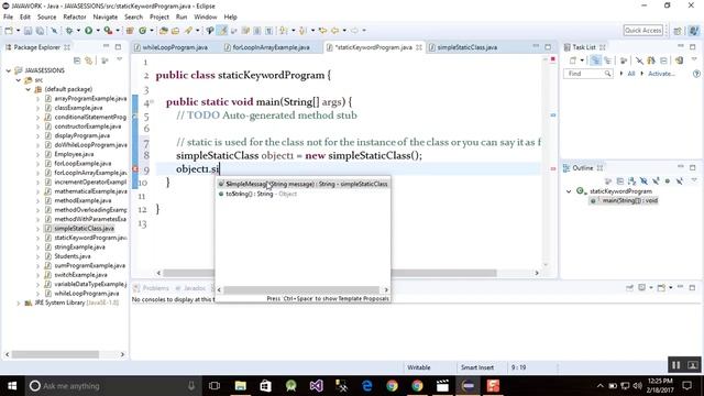 $Java Tutorial For Beginners 21 - 'static' keyword in Java - YouTube смотреть онлайн