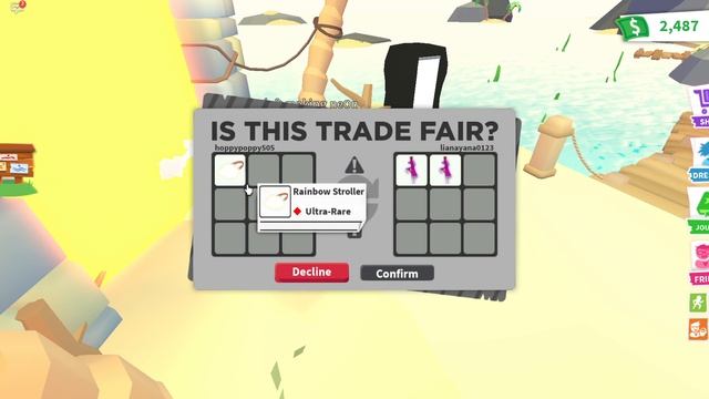 I traded my rainbow stroller for this in Adopt Me! смотреть онлайн