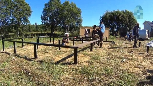 Монтаж свайно-винтового фундамента под баню 6х9м смотреть онлайн