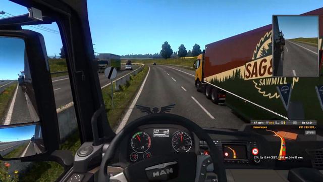 Рейс в 3000 километров ETS2 смотреть онлайн