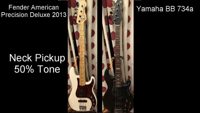 Fender American Precision Deluxe Bass & Yamaha BB 734a Comparison смотреть онлайн