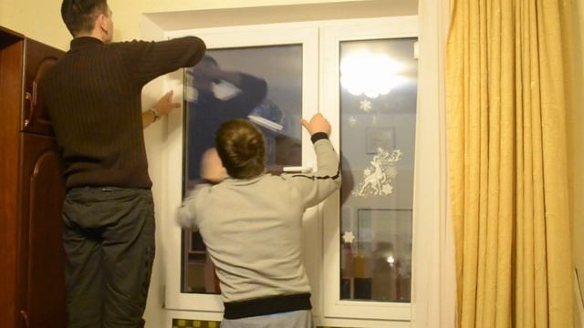 Монтаж створки в глухое окно смотреть онлайн