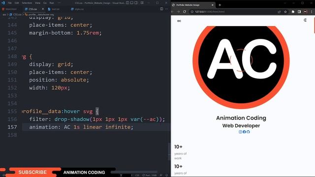 Responsive Portfolio Website Design Using HTML CSS  JavaScript  Personal Portfolio Website Design