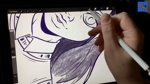 Скетчинг на iPad Pro / ПРОЦЕСС РИСОВАНИЯ под спокойную музыку смотреть онлайн
